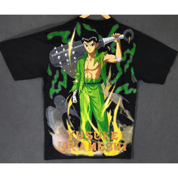 Yu Yu Hakusho AOP Shirt Size XL Yusuke Urameshi Vintage Modern Double Sided Aop - Picture 4 of 4